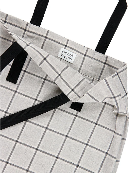 KIT CUCITO BORSA TOTE LOLA QUADRO GRIGIO REVERSIBILE