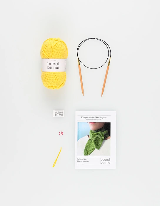 KIT PARA TEJER PAÑUELO MIA AMARILLO