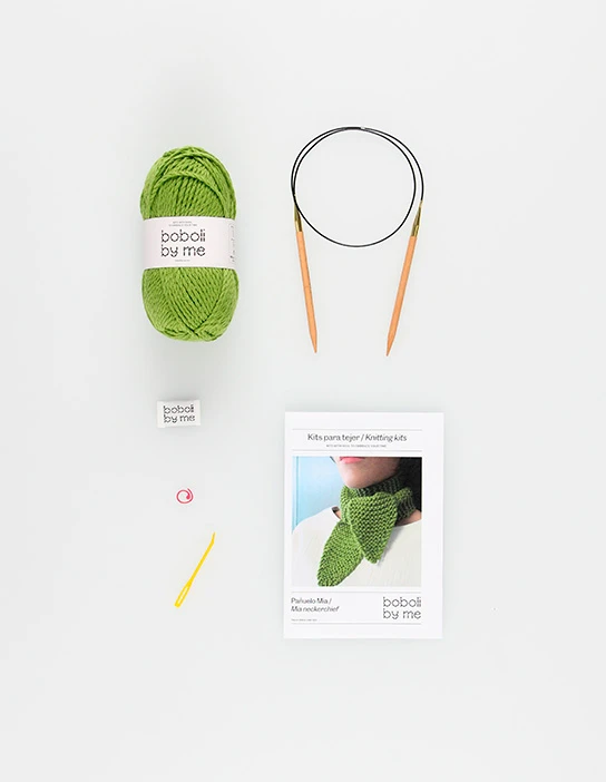 KIT PARA TEJER PAÑUELO MIA VERDE