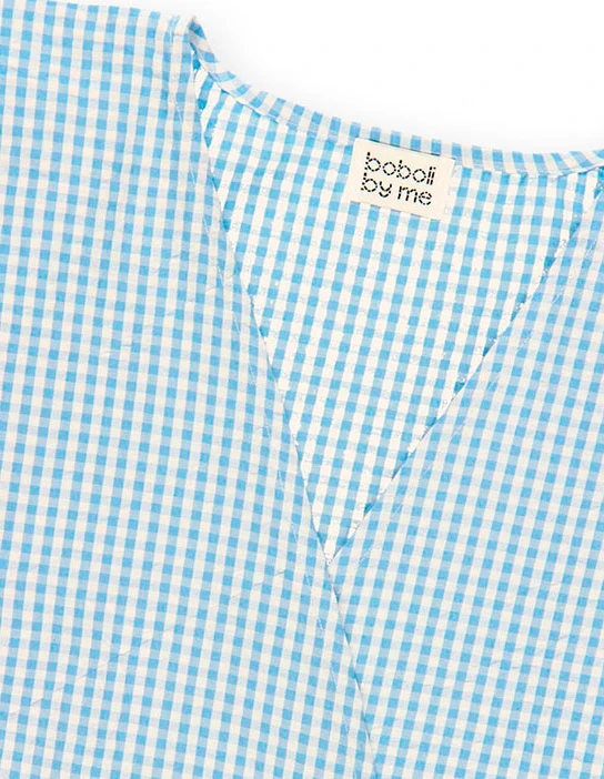 NÄHSET OLIVIA BLAU VICHY BLUE CROSS SHIRT