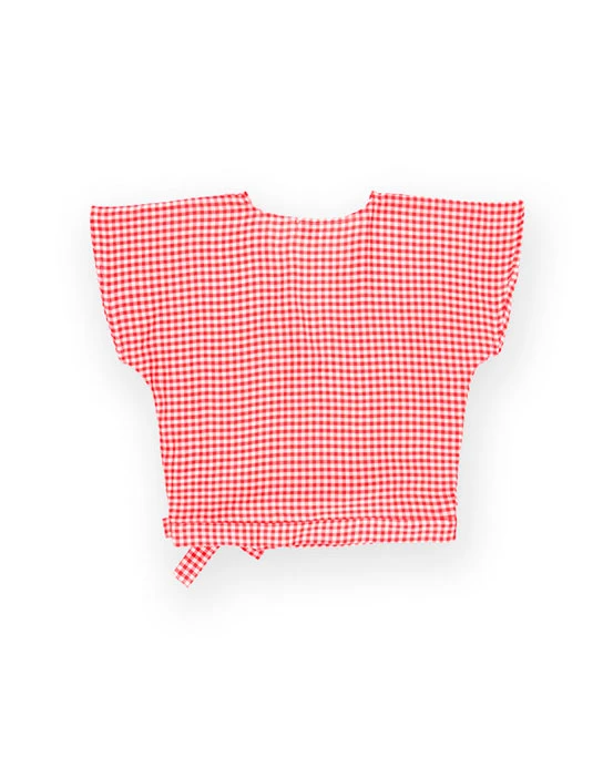 SEWING KIT OLIVIA RED VICHY CROSS SHIRT