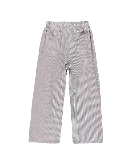 KIT DE COUTURE POUR PANTALON LARGE EN ÉCOSSAIS GRIS VICHY