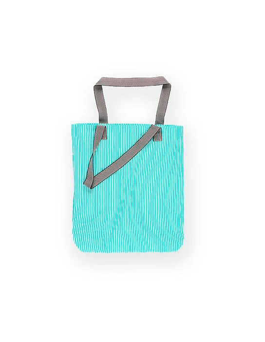 KIT DA CUCITO TOTE BAG TOTE BAG XL KING STRIPES TURCHESE VERDE