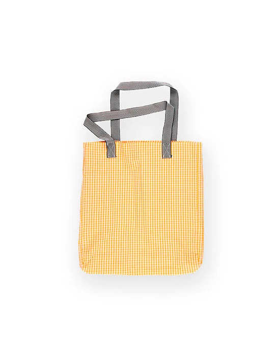 KIT DA CUCITO TOTE BAG TOTE BAG XL KING VICHY YELLOW CHECKS